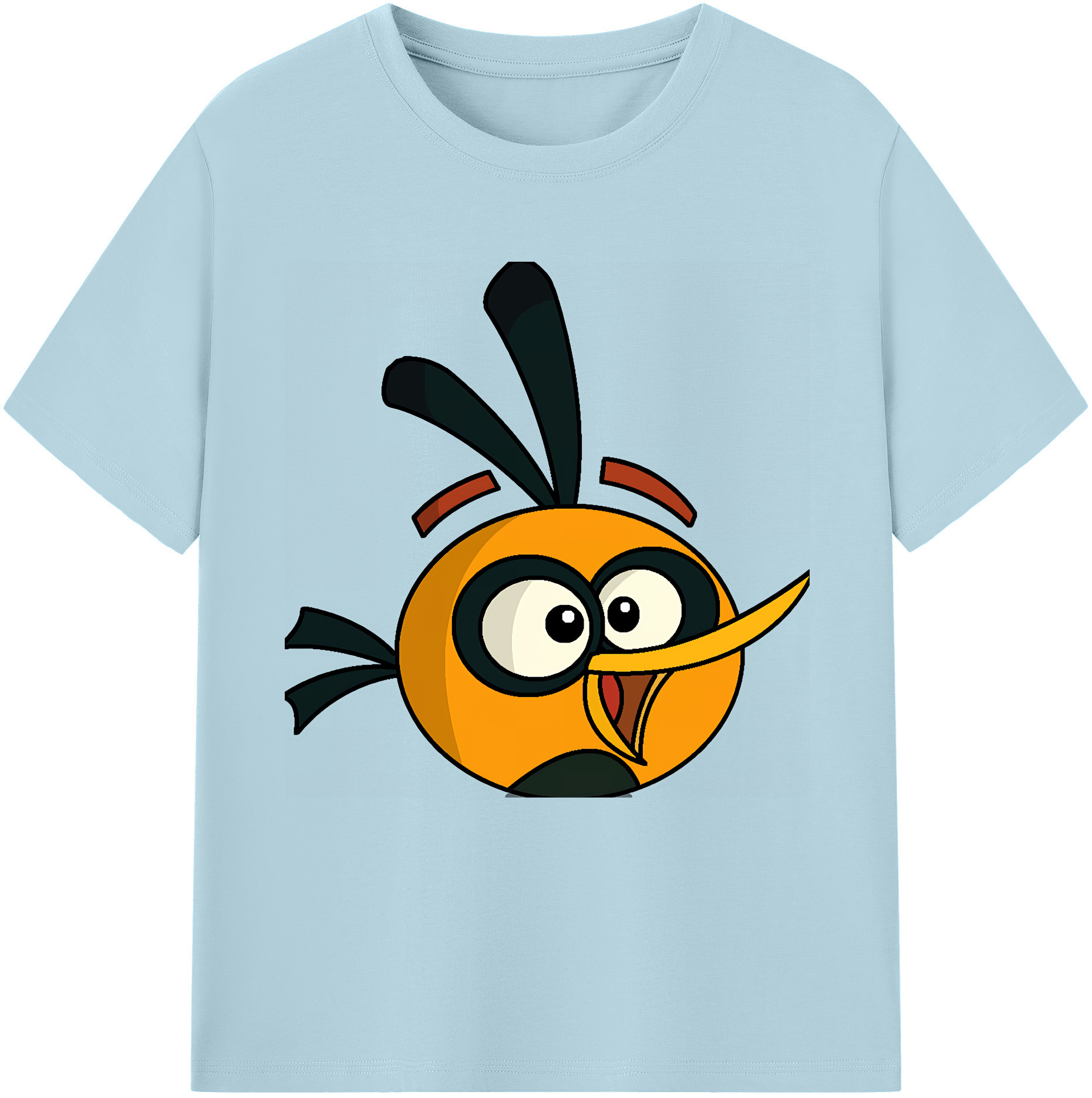 （画像用） Angry Birds アングリーバード 綿100％半袖Tシャツ（フロントプリント）